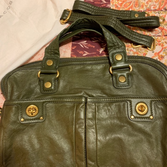MARC By Marc Jacobs Olive Green Satchel - Picture 3 of 8